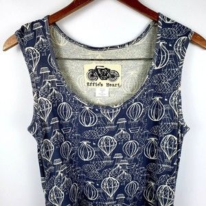 Effie's Heart Dress Fit and Flare Hot Air Balloons Woman's size M